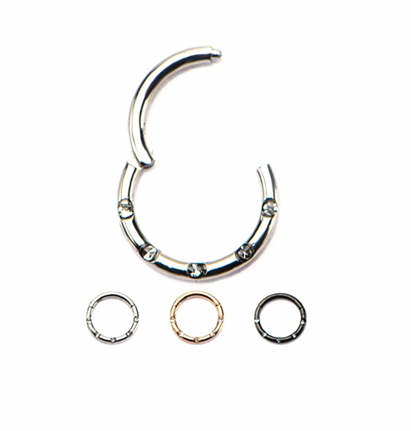 Clicker Ring Seamless - 20 sztuk/partia klejnoty ze stali nierdzewnej