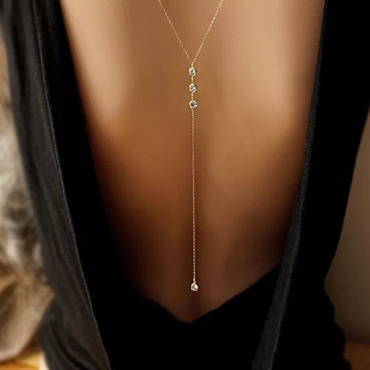 Body Jewelry Chains - Nowy Seksowny Naszyjnik z Cyrkoniami na