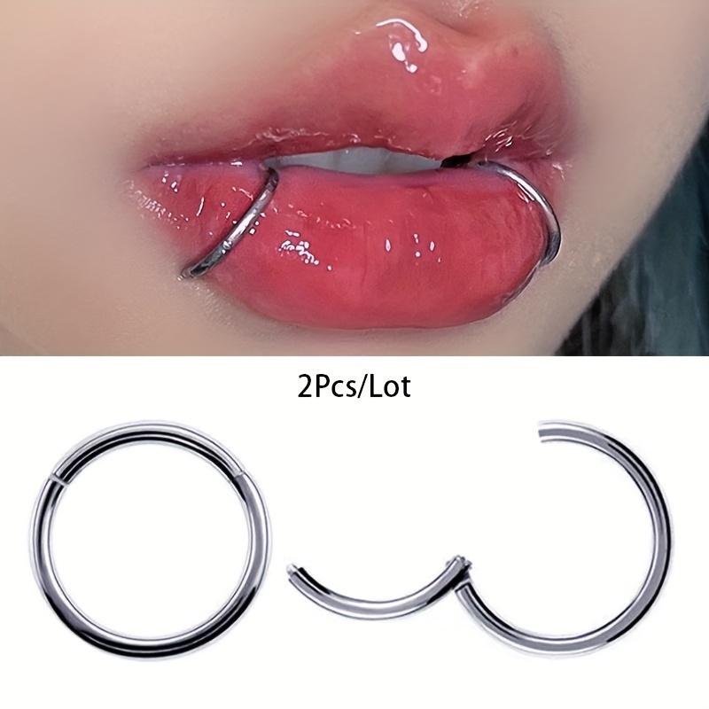 Clicker Ring Seamless - 2 sztuk Bezszwowy obręcz ze stali