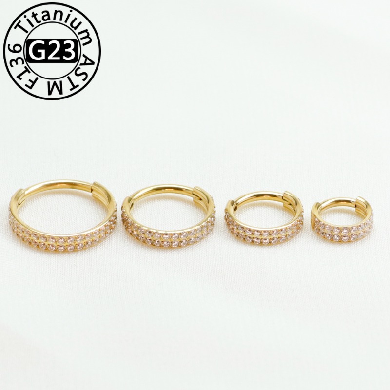 Clicker Ring Seamless - 2/5 szt. Pierścień do nosa z