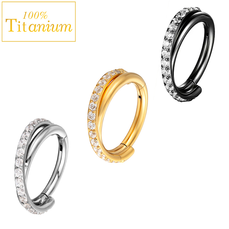 Clicker Ring Seamless - Kolczyk z tytanu G23 klasy implantologicznej,