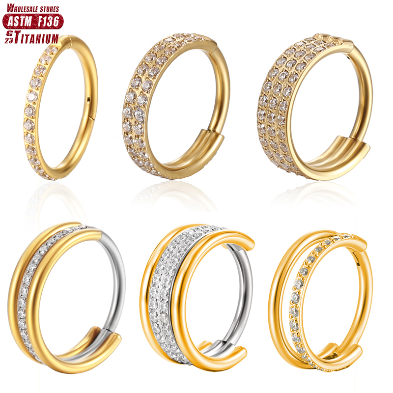Clicker Ring Seamless - F136 tytanowy kolczyk w nosie implant