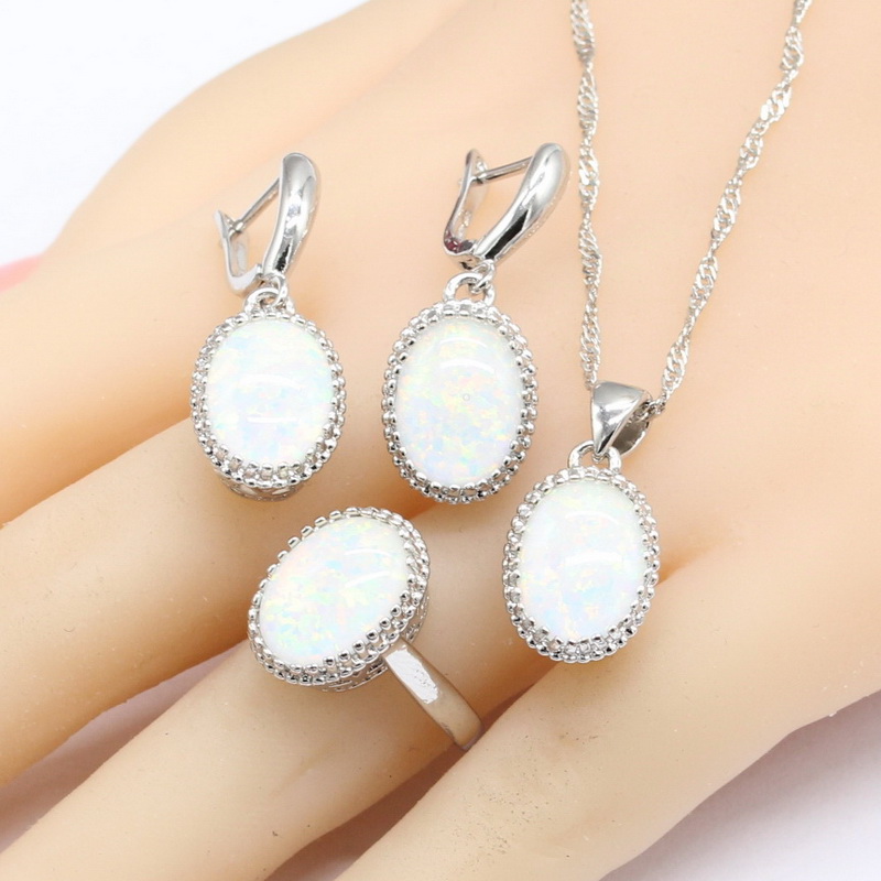 Body Jewelry Australia - Australia białe kamienie opalowe kolor srebrny
