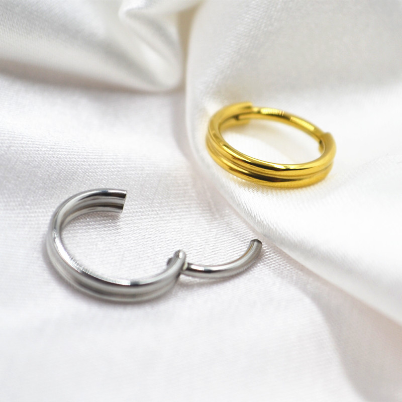 Clicker Ring Seamless - 20 szt. kolczyków ze stali nierdzewnej