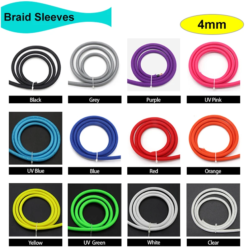 Body Jewelry 4 U - 1/2/3/5/10/20/30/50M 4mm izolowany oplot PET rękaw