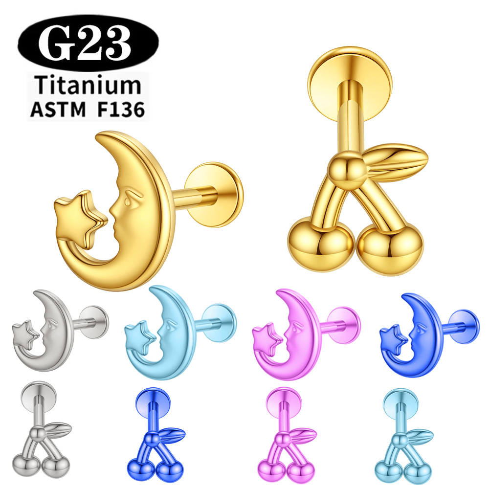 Body Jewelry Implants - Implant Grade ASTM F136 Tytan Anodowany