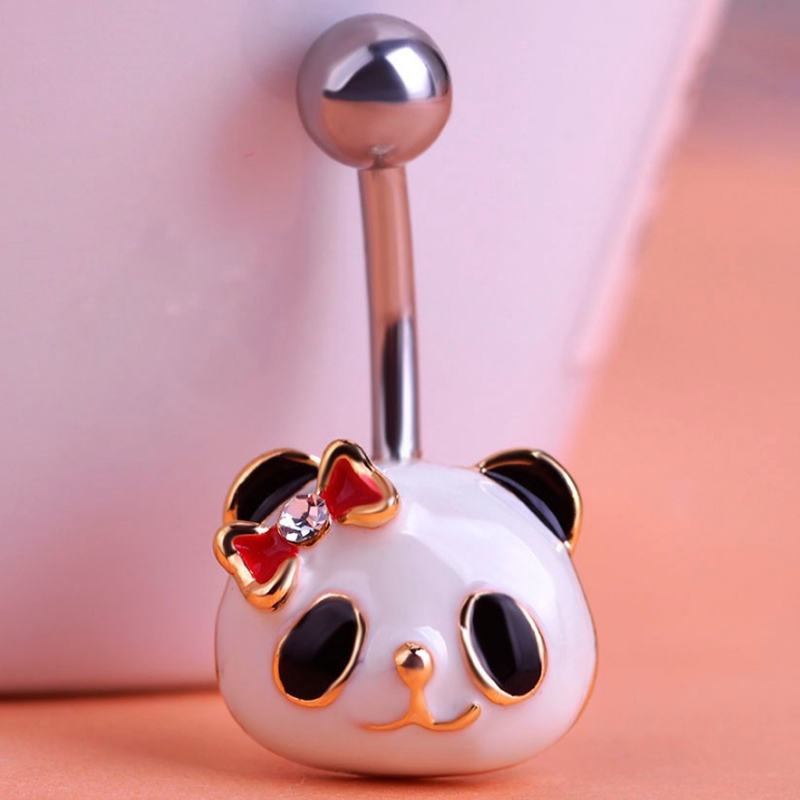 Body Jewelry Brands - zlxgirl moda damska panda zwierzę seks