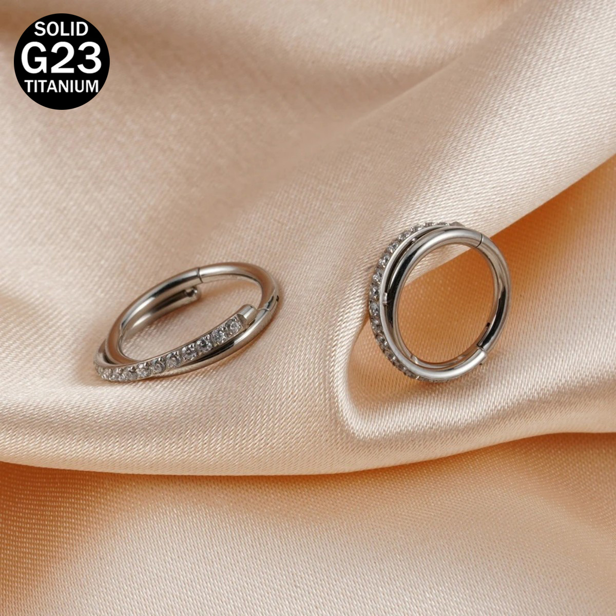 Clicker Ring Seamless - 16G Implant Grade Titanium Hinged Bezszwowe
