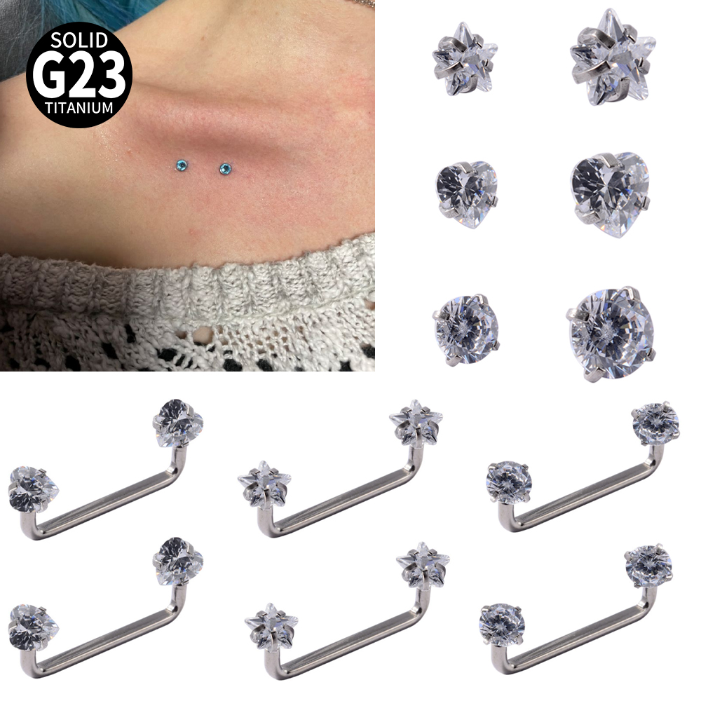 3-1 SZT. Tytanowe kolczyki do  – Body Jewelry Implants recenzja i cena