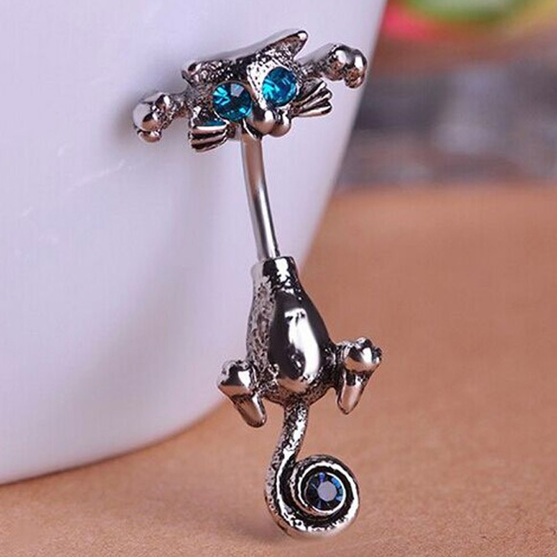 Złoty kolczyk do pępka w kszta – Body Jewelry Brands recenzja i cena