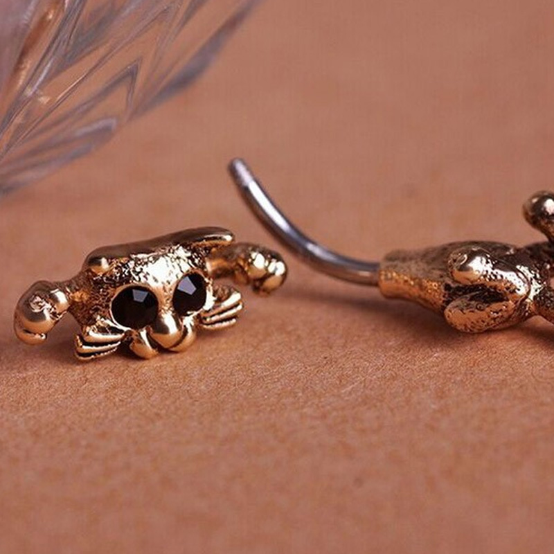 Złoty kolczyk do pępka w kszta – Body Jewelry Brands recenzja i cena