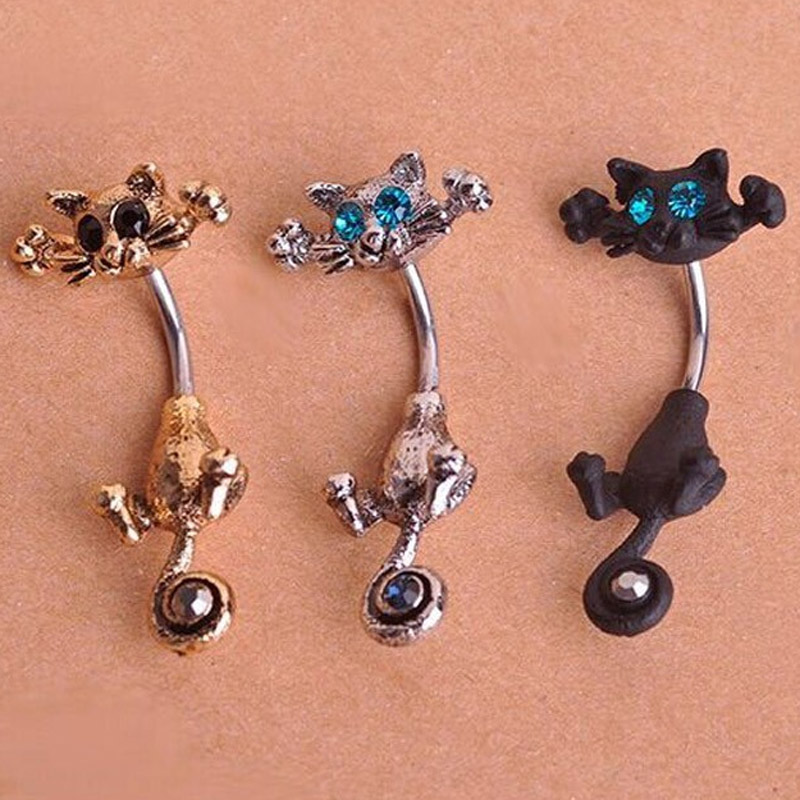 Złoty kolczyk do pępka w kszta – Body Jewelry Brands recenzja i cena