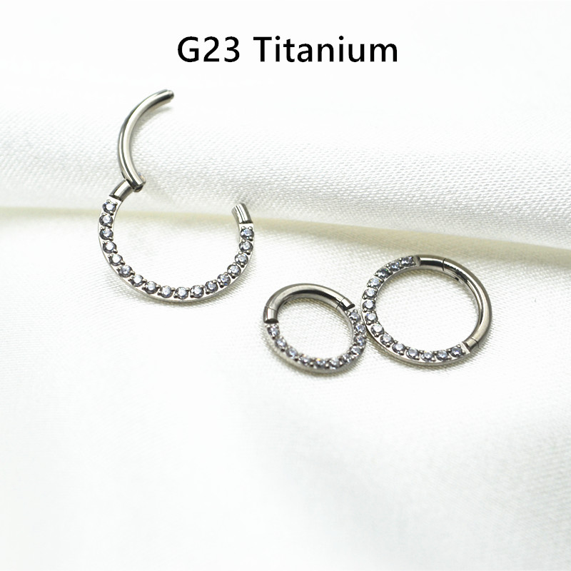 10 sztuk/partia G23 tytanowy n – Clicker Ring Seamless recenzja i cena