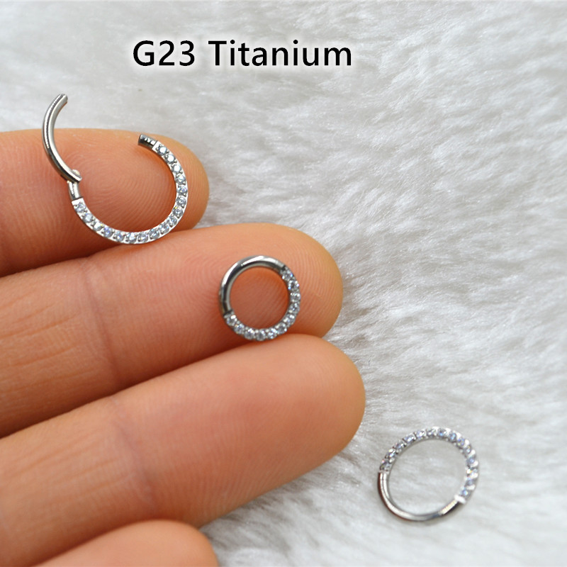 10 sztuk/partia G23 tytanowy n – Clicker Ring Seamless recenzja i cena