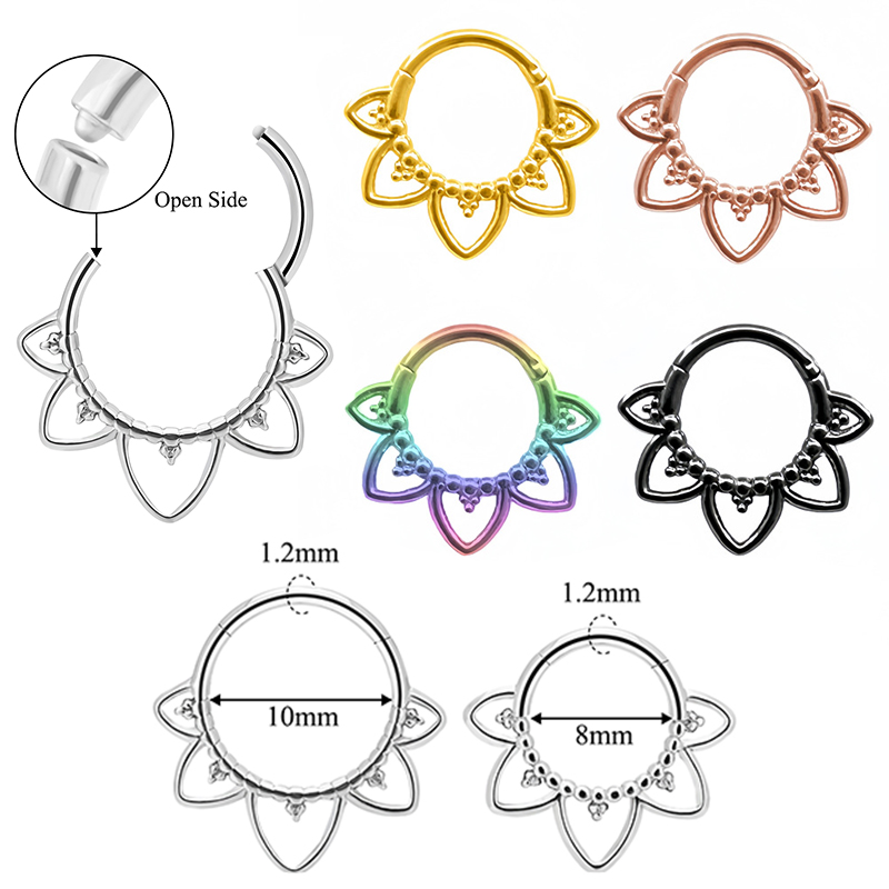 Pierścień do nosa ze stali nie – Clicker Ring Seamless recenzja i cena