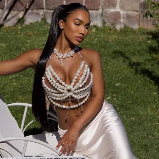 Ręcznie tkane plastikowe perły – Body Jewelry Vest recenzja i cena