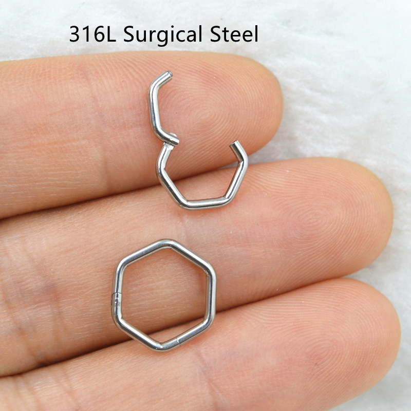 50 sztuk/partia stal chirurgic – Clicker Ring Seamless recenzja i cena
