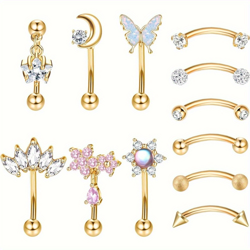 Florideco 1PC Biżuteria do prz – Eyebrow Curved Barbell recenzja i cena
