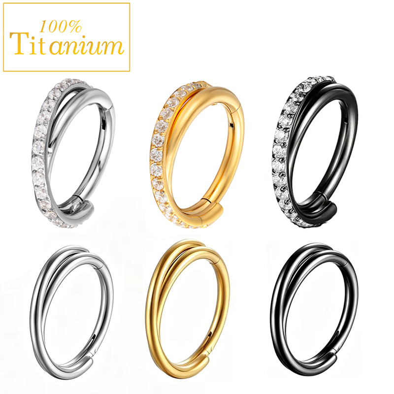 Kolczyk z tytanu G23 klasy imp – Clicker Ring Seamless recenzja i cena