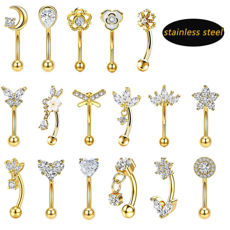 1 szt./partia Stal Nierdzewna  – Eyebrow Curved Barbell recenzja i cena