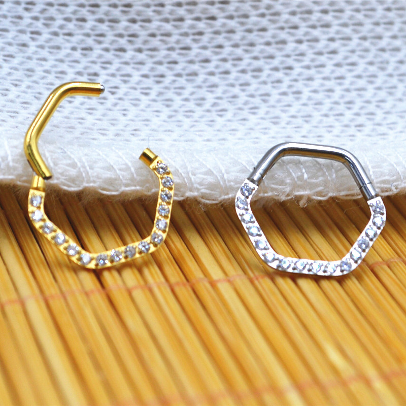 10 sztuk/partia stal chirurgic – Clicker Ring Seamless recenzja i cena