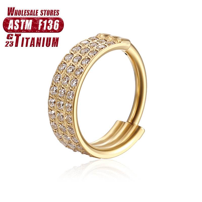F136 tytanowy kolczyk w nosie  – Clicker Ring Seamless recenzja i cena