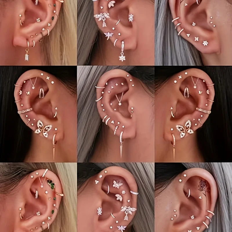 6 szt. kolczyków bezgwintowych – Helix Cartilage Ring recenzja i cena