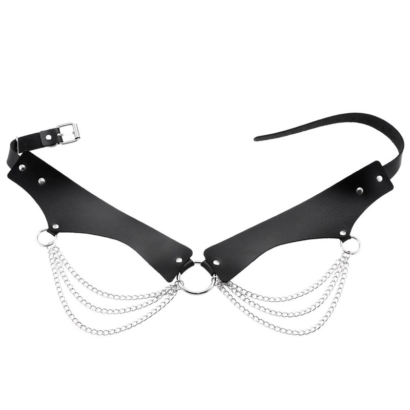PU skórzany łańcuszek pas Goth – Body Jewelry Goth recenzja i cena