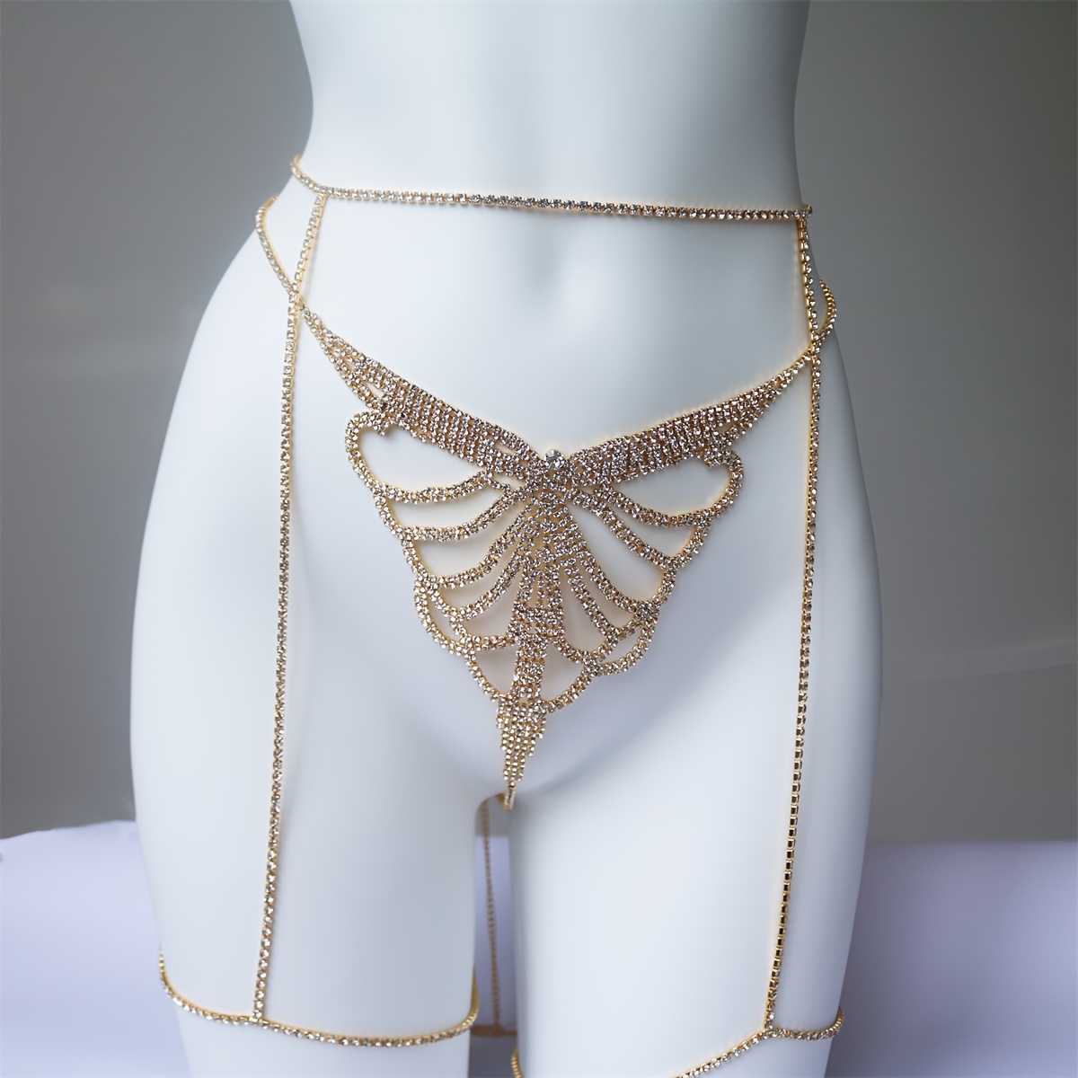 Wielowarstwowe z kryształami g – Body Jewelry Chains recenzja i cena