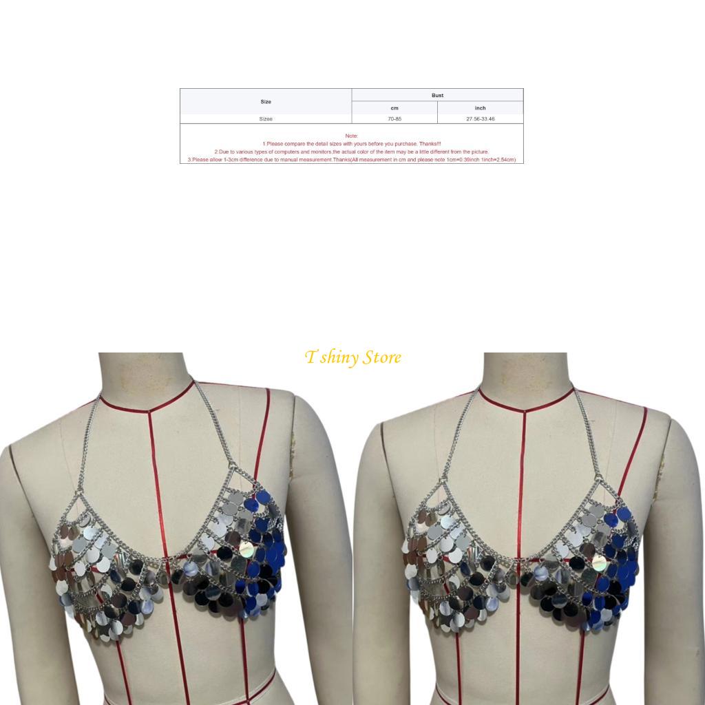 N58F Świąteczne cekiny kamizel – Body Jewelry Vest recenzja i cena
