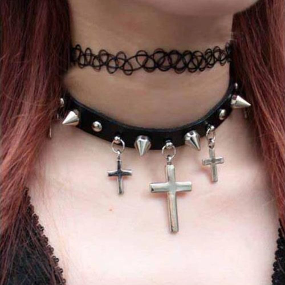 Wielokolorowy pleciony naszyjn – Body Jewelry Goth recenzja i cena