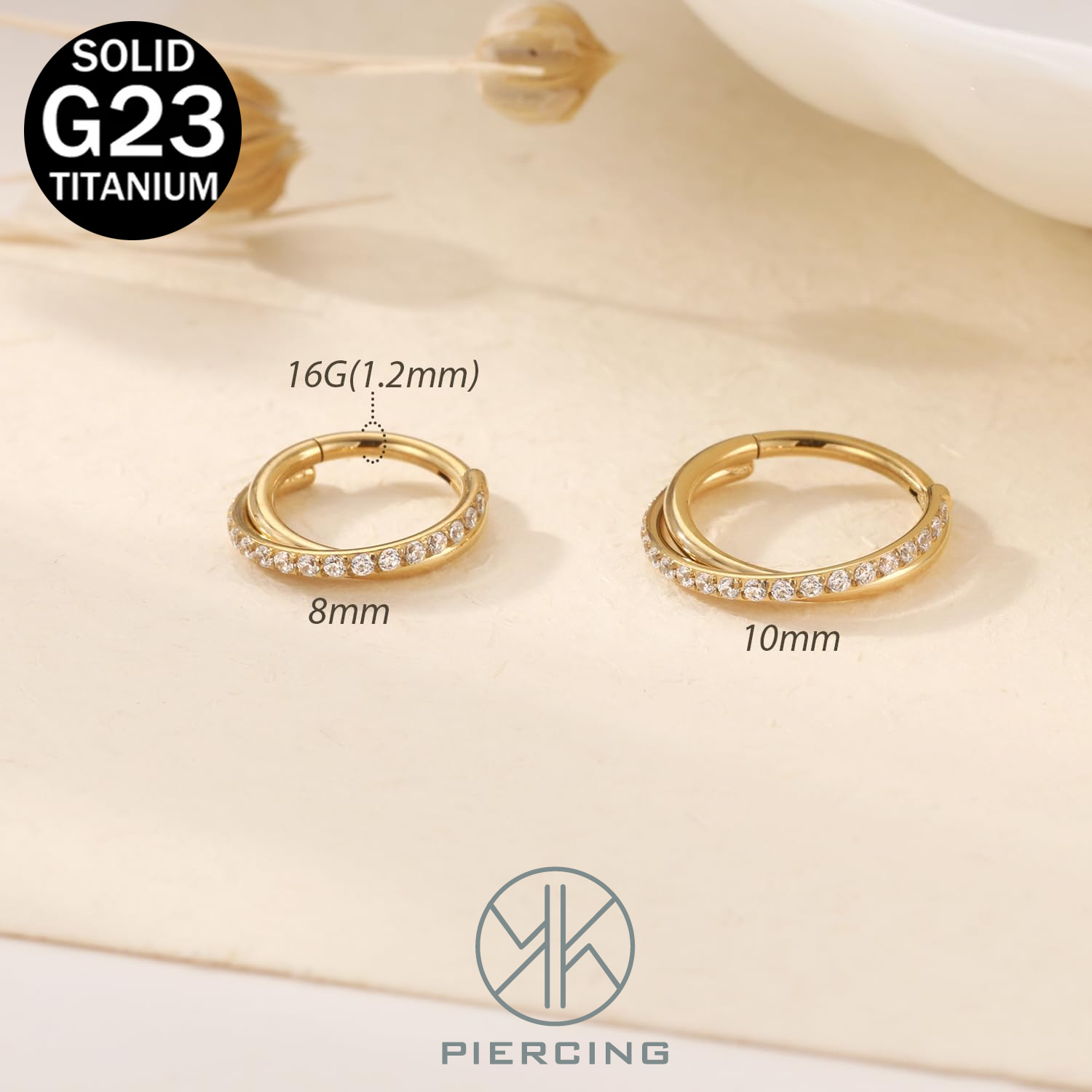 16G Implant Grade Titanium Hin – Clicker Ring Seamless recenzja i cena