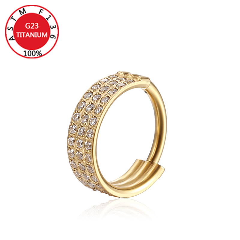 G23 tytanowy kolczyk w nosie k – Clicker Ring Seamless recenzja i cena