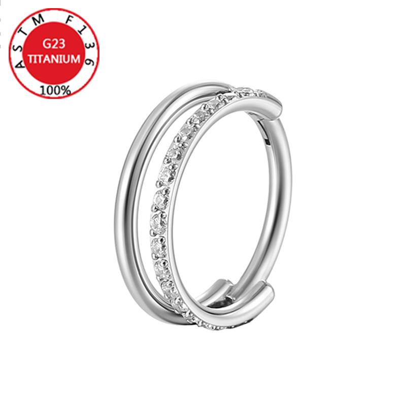 G23 tytanowy kolczyk w nosie k – Clicker Ring Seamless recenzja i cena