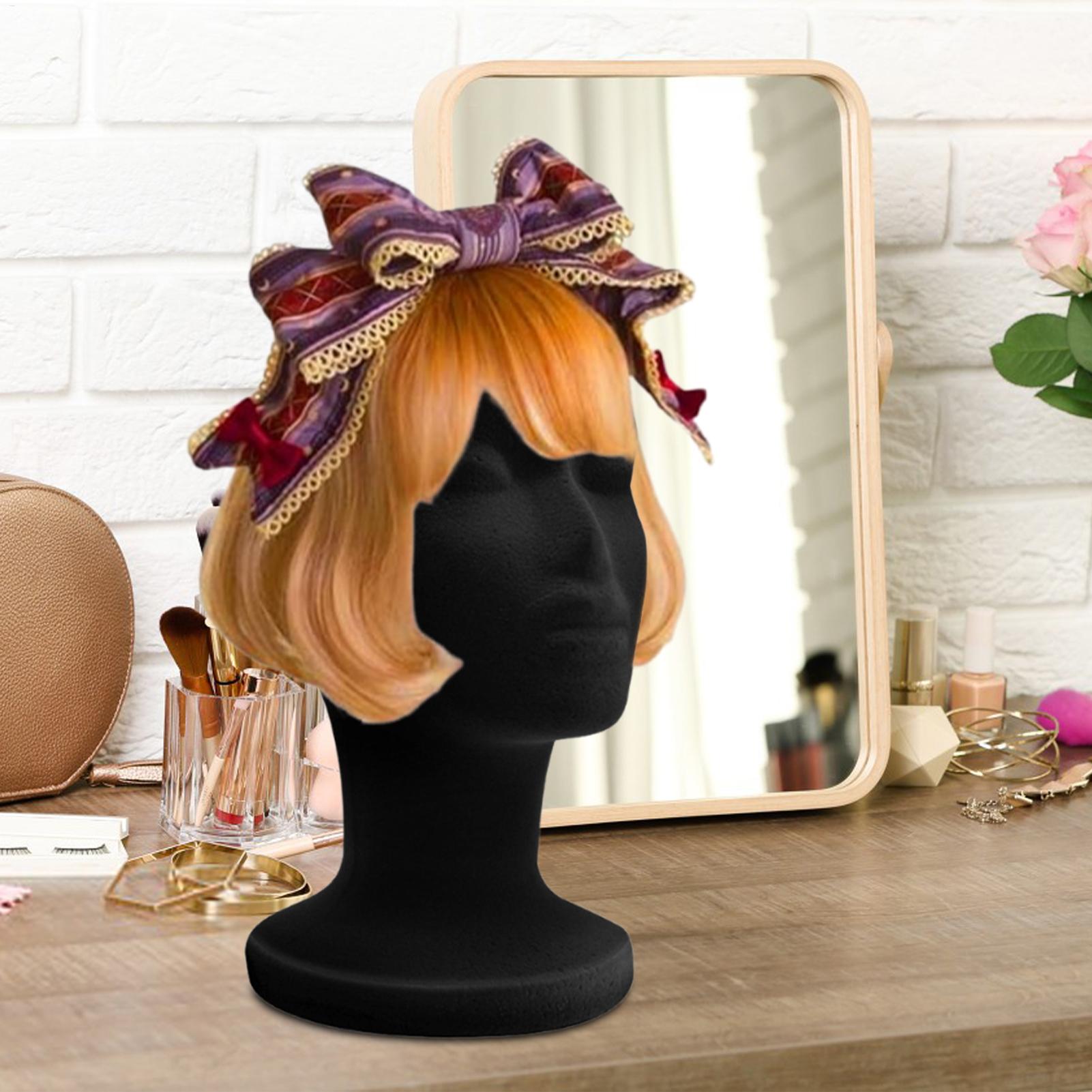 Czarna głowa manekina z pianki – Body Jewelry Display Ideas recenzja i cena