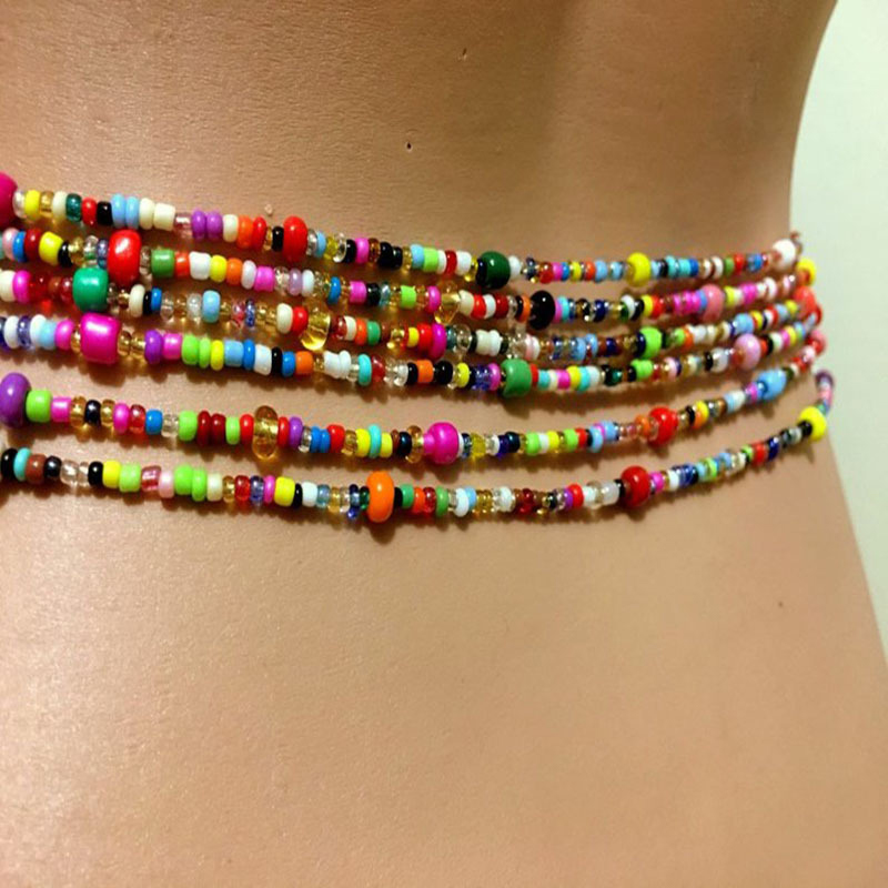 Kobiety z warstwowymi koralika – Body Jewelry Chains recenzja i cena