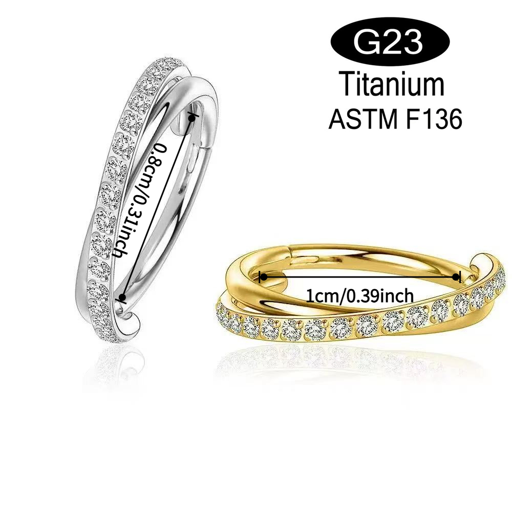 1 sztuk 16G chrząstka kolczyk  – Clicker Ring Seamless recenzja i cena
