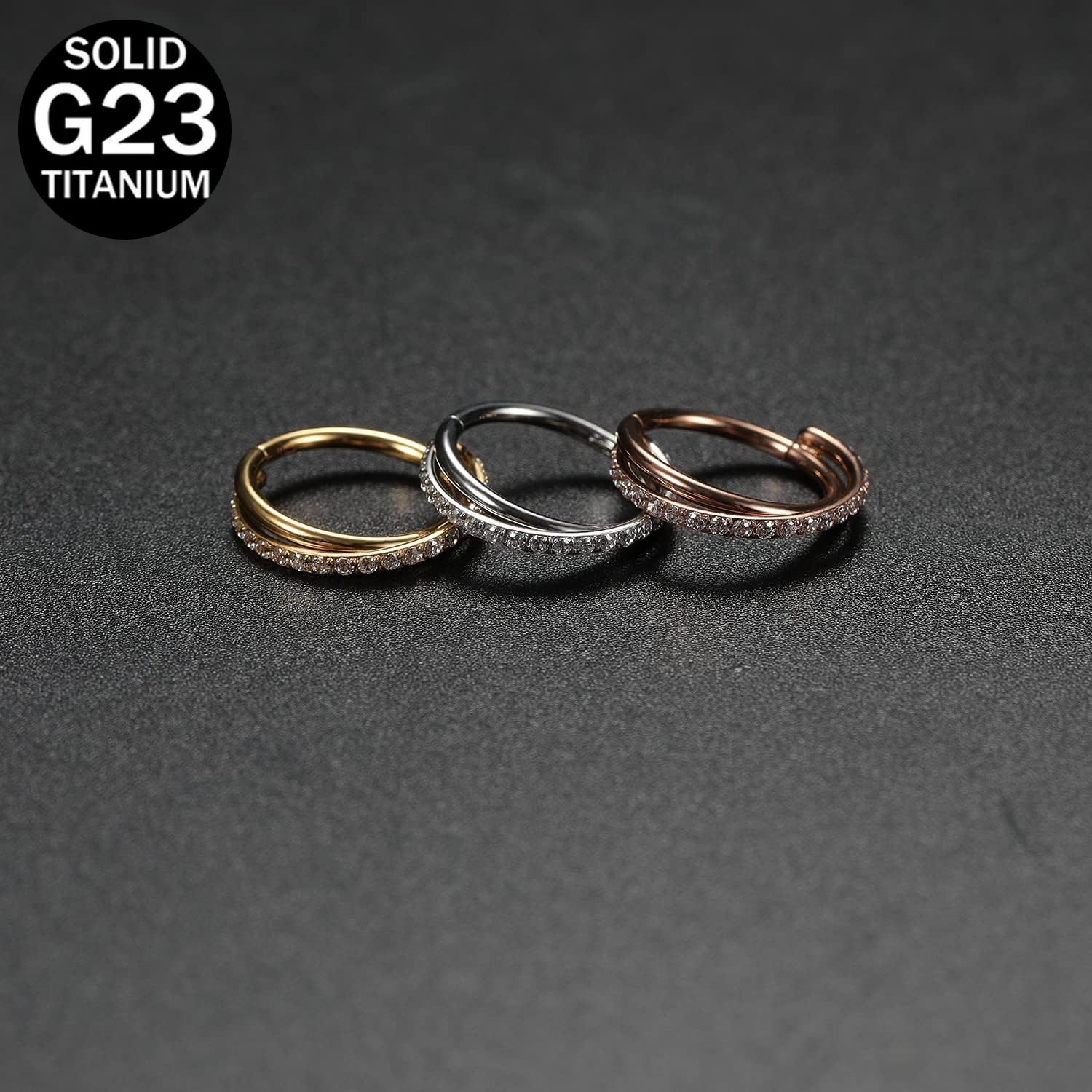 1 sztuk 16G chrząstka kolczyk  – Clicker Ring Seamless recenzja i cena
